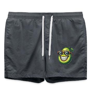 Cool Avocado Fruit Sun Summer Sunglasses - Swim Trunks - anthracite - Front - AI Model Male 185 light (185cm)