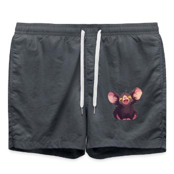 Aye-Aye Finger Animals Finger Animal - Swim Trunks - anthracite - Front - AI Model Male 185 light (185cm)