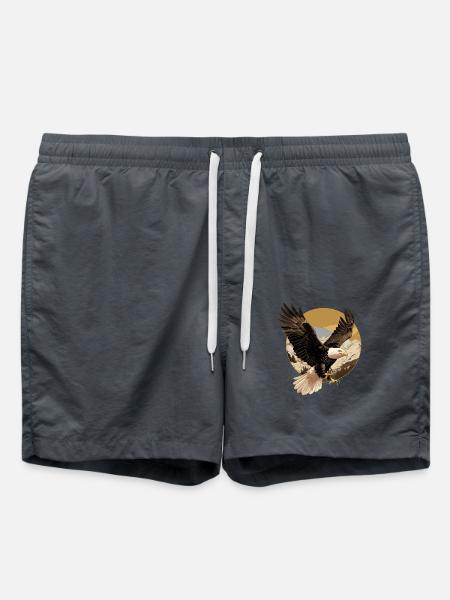 Havørn Weißkopfseeadler - Badeshorts - charcoal