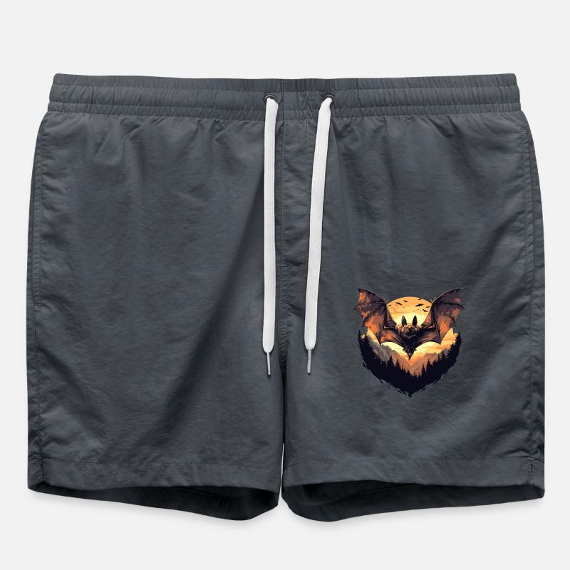 Bat Bats Bat - Swim Trunks - anthracite