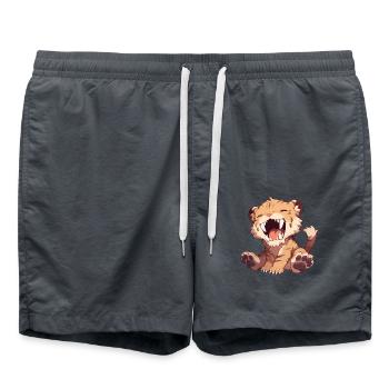 Tigre à dents de sabre Tigre à dents de sabre - Short de bain - charbon - Devant - AI Model Male 185 light (185cm)