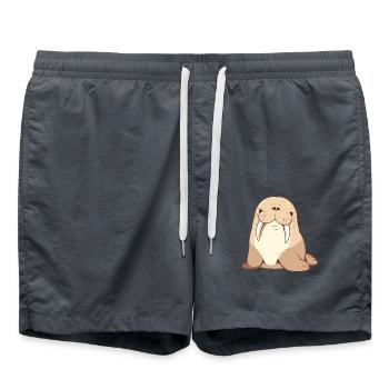 Morse Walrosse Walross - Short de bain - charbon - Devant - AI Model Male 185 light (185cm)