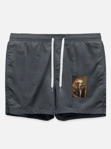 Walrus Walrosse Walross - Swim Trunks - anthracite