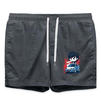 Chibi JDM Road Racer Garçon - Short de bain - charbon - Devant - AI Model Male 185 light (185cm)