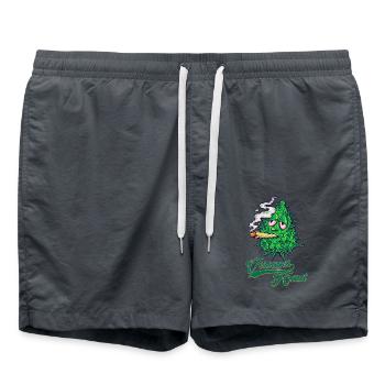 Herbe de Cannabis Loser - Short de bain - charbon - Devant - AI Model Male 185 light (185cm)