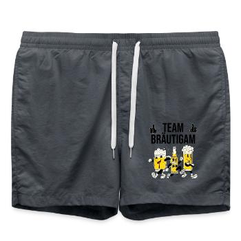 Team Bräutigam - Badeshorts - Anthrazit - Vorne - AI Model Male 185 light (185cm)