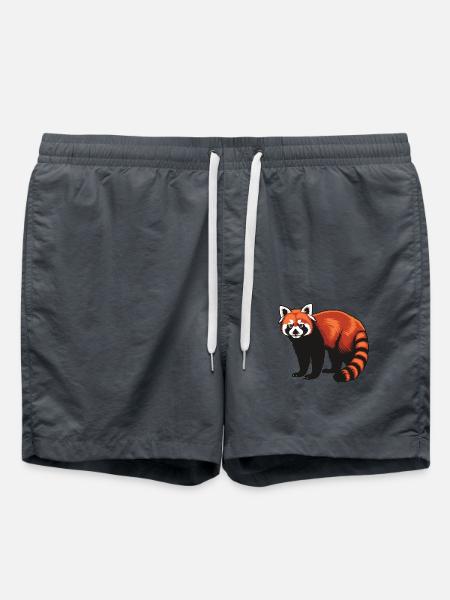 Red Panda Kleine Pandas Kleiner Roter Panda - Badeshorts - Anthrazit