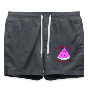 Watermelon Trendy Fruit Maritime - Swim Trunks - anthracite - Front - AI Model Male 185 light (185cm)