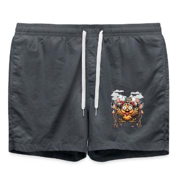 Western Chicken Wild West Hammock Chill - Swim Trunks - anthracite - Front - AI Model Male 185 light (185cm)
