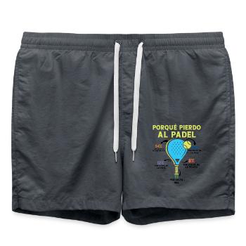 Pourquoi je perds Padel Sportsman Sportsmen - Short de bain - charbon - Devant - AI Model Male 185 light (185cm)