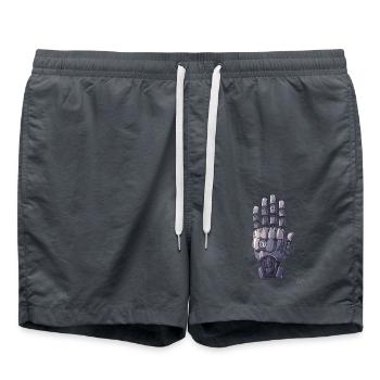 Roboter- oder Cyborg-Hand - Badeshorts - Anthrazit - Vorne - AI Model Male 185 light (185cm)