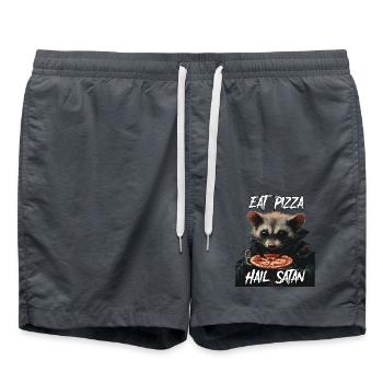 Opossum drôle avec dicton - Short de bain - charbon - Devant - AI Model Male 185 light (185cm)