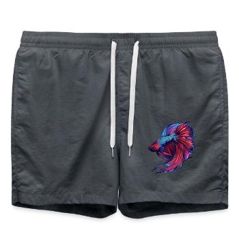 Bettas Betta Fisch Betta - Badeshorts - Anthrazit - Vorne - AI Model Male 185 light (185cm)