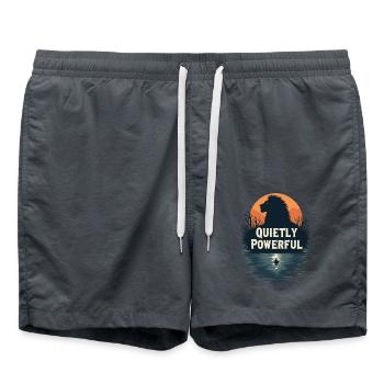 INTROVERTIERT - Badeshorts - Anthrazit - Vorne - AI Model Male 185 light (185cm)