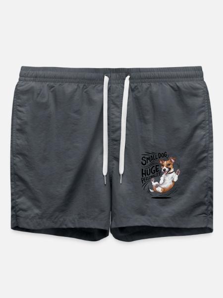 Foxterrier Hund Small Dog With Huge Personality - Badeshorts - Anthrazit