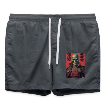 Japanese also have skulls - Swim Trunks - anthracite - Front - AI Model Male 185 light (185cm)