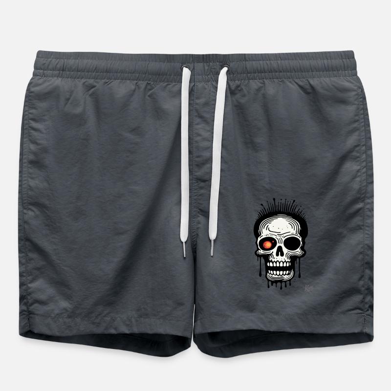So Freaky : Crâne rieur - Short de bain - charbon