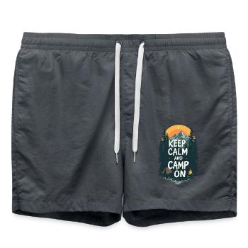 LA VIE EN CAMPING - Short de bain - charbon - Devant - AI Model Male 185 light (185cm)
