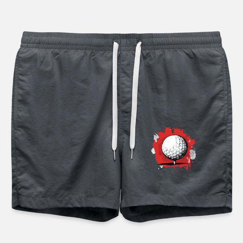 Golf Ball Golfing - Swim Trunks - anthracite
