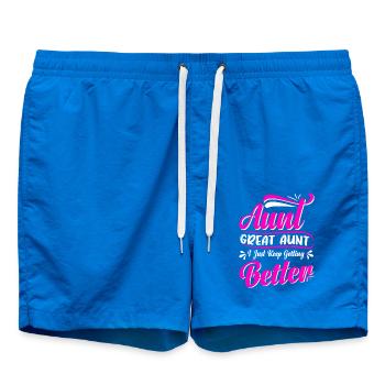 Tante Grande tante Je continue de m’améliorer mignon - Short de bain - cobalt blue - Devant