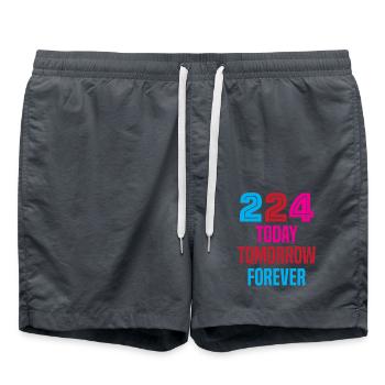 224 Today, Tomorrow, Forever - Swim Trunks - anthracite - Front - AI Model Male 185 light (185cm)
