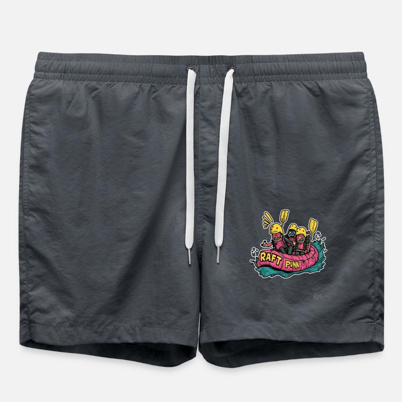 Raft Punk – Adventurous Rafting Crew - Swim Trunks - anthracite