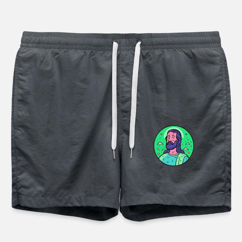 The doubted Saviour Jesus Christ - Swim Trunks - anthracite