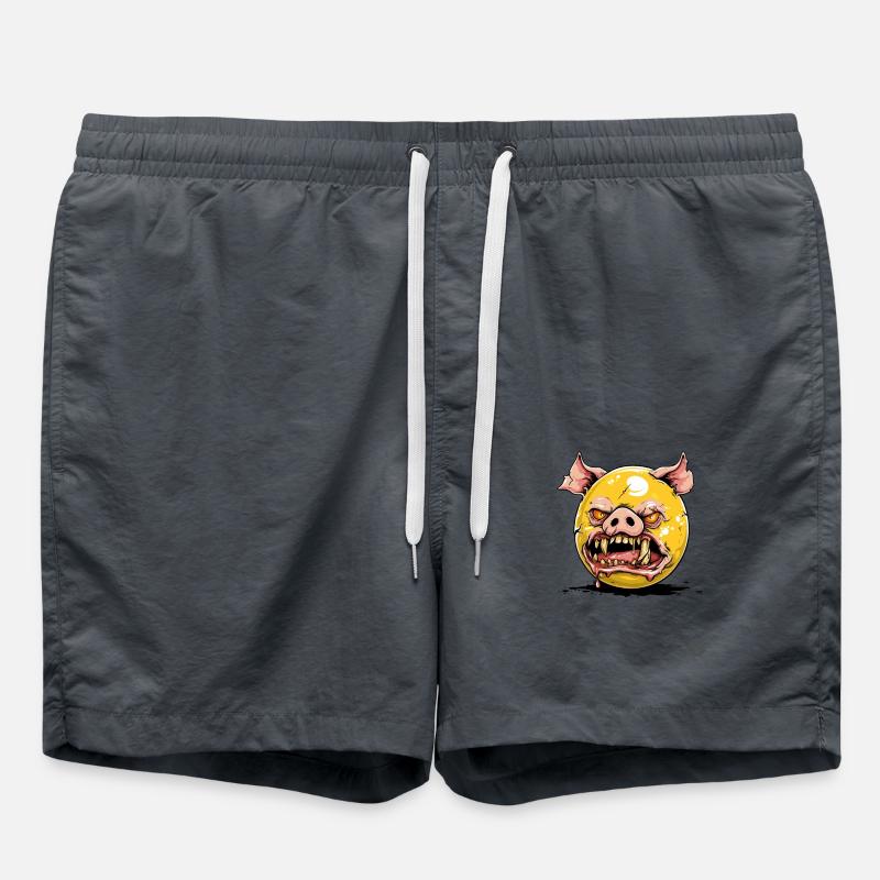 Egg Yolk Zombie Vampire Pig - Swim Trunks - anthracite