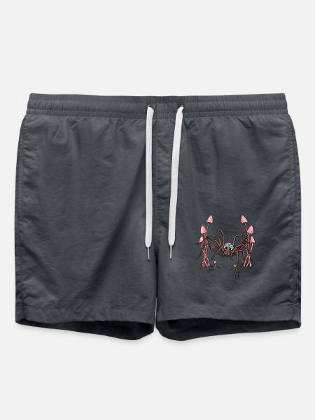 Spider Hanging Hammock Spider Web - Swim Trunks - anthracite