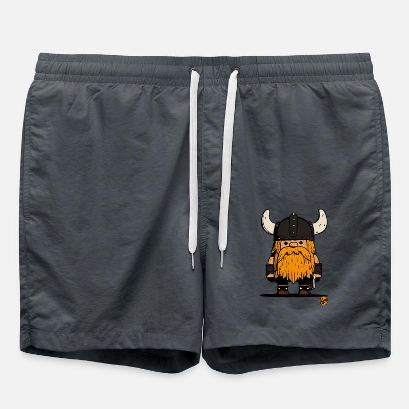 Petit Gnome Guerrier Viking - Short de bain - charbon