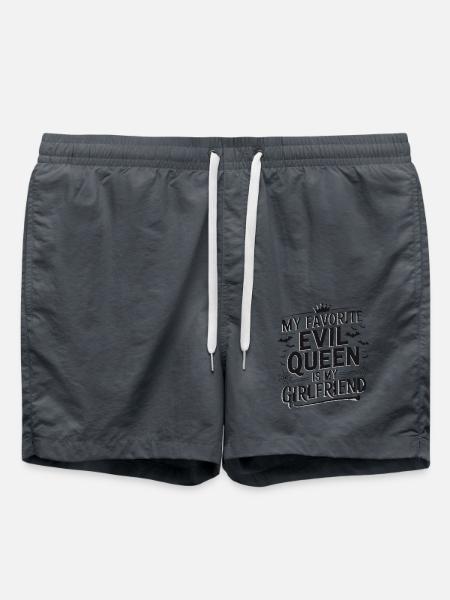 My Favorite Evil Queen Is My Girlfriend - Badeshorts - Anthrazit