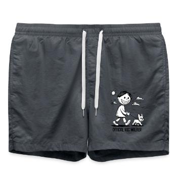 Bouledogue français Chien de compagnie Amoureux des animaux - Short de bain - charbon - Devant - AI Model Male 185 light (185cm)