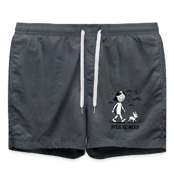 French Bulldog Pet Dog Animal Lover - Swim Trunks - anthracite - Front - AI Model Male 185 light (185cm)