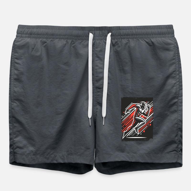 Dynamischer Läufer - Badeshorts - Anthrazit