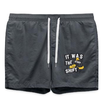 It was the other shift Gabelstapler - Badeshorts - Anthrazit - Vorne - AI Model Male 185 light (185cm)