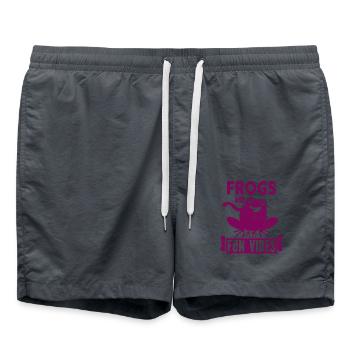 Frog - Amphibian Animal - Swim Trunks - anthracite - Front - AI Model Male 185 light (185cm)
