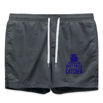 Frog - Amphibian Animal - Swim Trunks - anthracite - Front - AI Model Male 185 light (185cm)