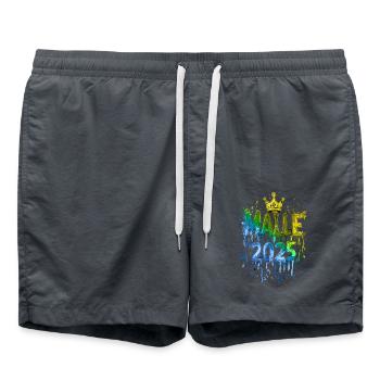Malle 2025 Mallorca Colorful - Swim Trunks - anthracite - Front - AI Model Male 185 light (185cm)