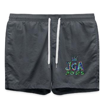 Jga 2025 Junggesellenabschied - Badeshorts - Anthrazit - Vorne - AI Model Male 185 light (185cm)
