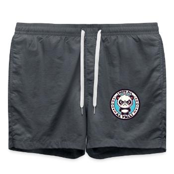 Je vous déteste tous, petit panda en colère - Short de bain - charbon - Devant - AI Model Male 185 light (185cm)