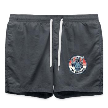 Pouce en l’air Grim Reaper : essayez plus fort - Short de bain - charbon - Devant - AI Model Male 185 light (185cm)