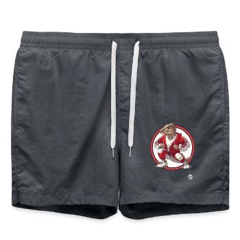 Cooler Sport-Mode Jogging-Anzug Dino - Badeshorts - Anthrazit - Vorne - AI Model Male 185 light (185cm)