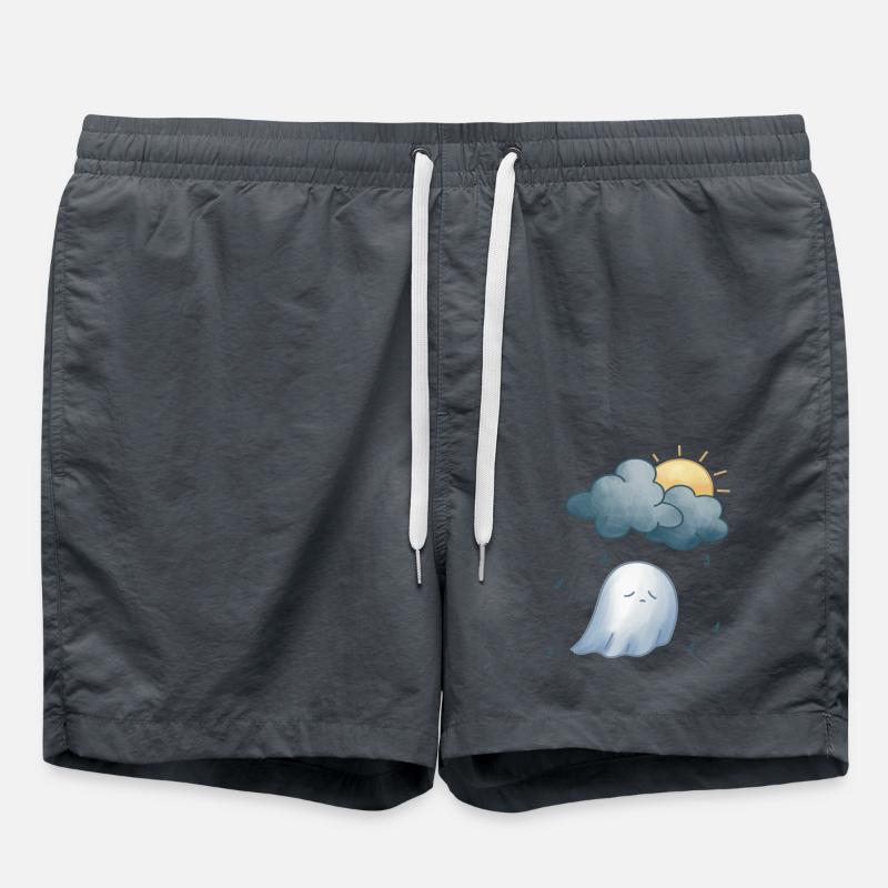 Petit fantôme sous la pluie - Short de bain - charbon
