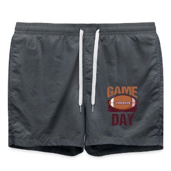 Fußballer Quarterback Spiel Fußball - Badeshorts - Anthrazit - Vorne - AI Model Male 185 light (185cm)