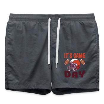 Tackle Footballer It's Game Football - Swim Trunks - anthracite - Front - AI Model Male 185 light (185cm)