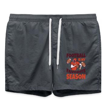 Footballer My Favorite Season Football - Swim Trunks - anthracite - Front - AI Model Male 185 light (185cm)