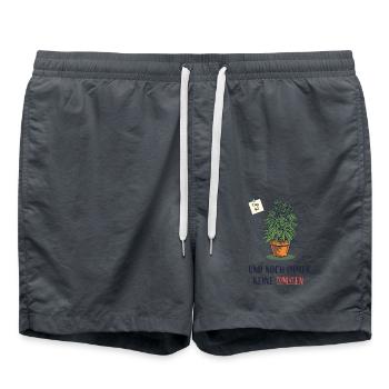 Cannabis - Short de bain - charbon - Devant - AI Model Male 185 light (185cm)