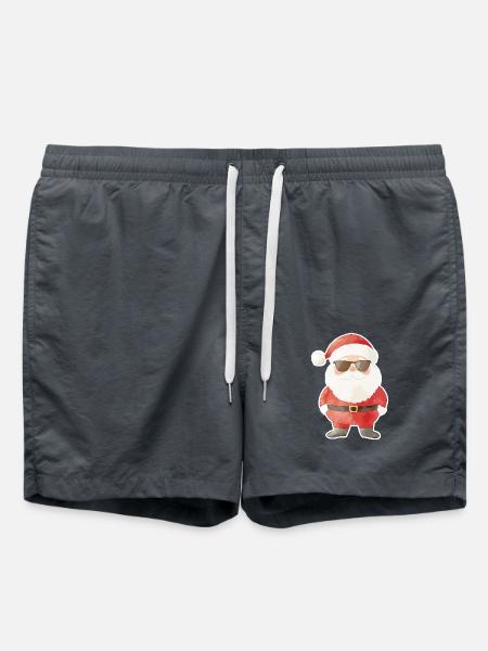 Weihnachtsmann Cool Weihnachten - Badeshorts - Anthrazit