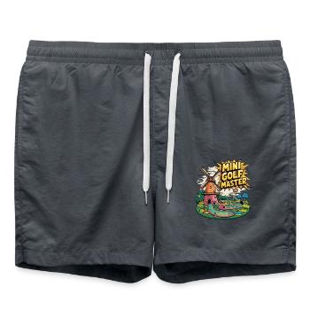 Golf Minigolf Minigolfer Golfer - Badeshorts - Anthrazit - Vorne - AI Model Male 185 light (185cm)