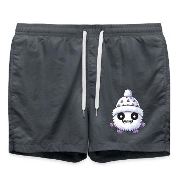 Monstre d’hiver 1 - Short de bain - charbon - Devant - AI Model Male 185 light (185cm)